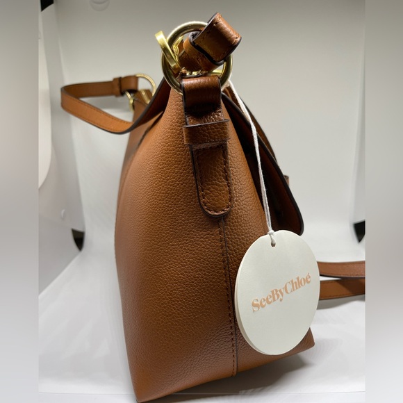 NWT See By Chloe JOAN Leather Shoulder Bag CROSSBODY Brown MSRP$700 - Picture 3 of 12